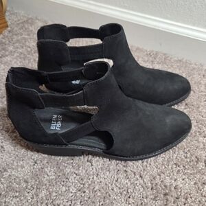Eileen Fisher Women's Black Ankle Booties Vanda Nubuck Size 7.5